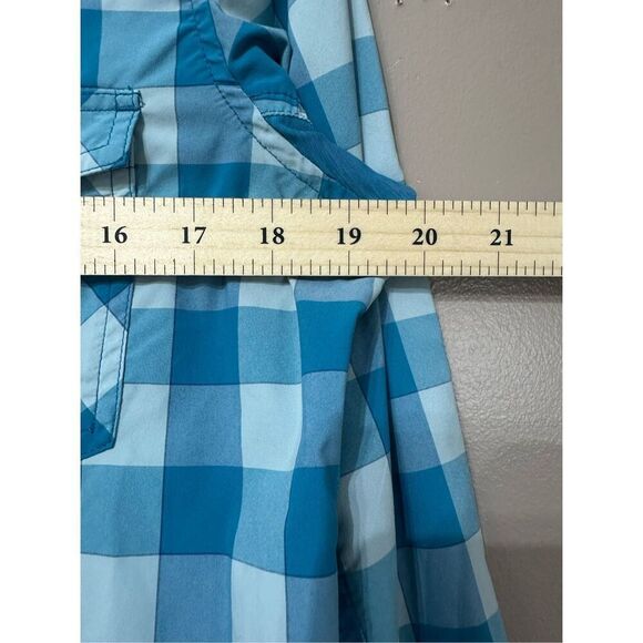 NRS Long-Sleeve Guide Checkered Silkweight Lightweight Button Up Shirt Women's L - Picture 9 of 12